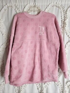 DISNEY Disneyland Resort Cozy Piglet Pink Plush Spirit Jersey Sz Medium